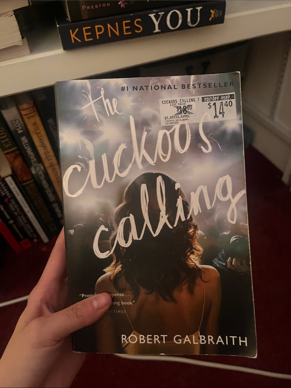 The Cuckoo's Calling by Robert Galbraith - Paperback, Black and Cream Cover